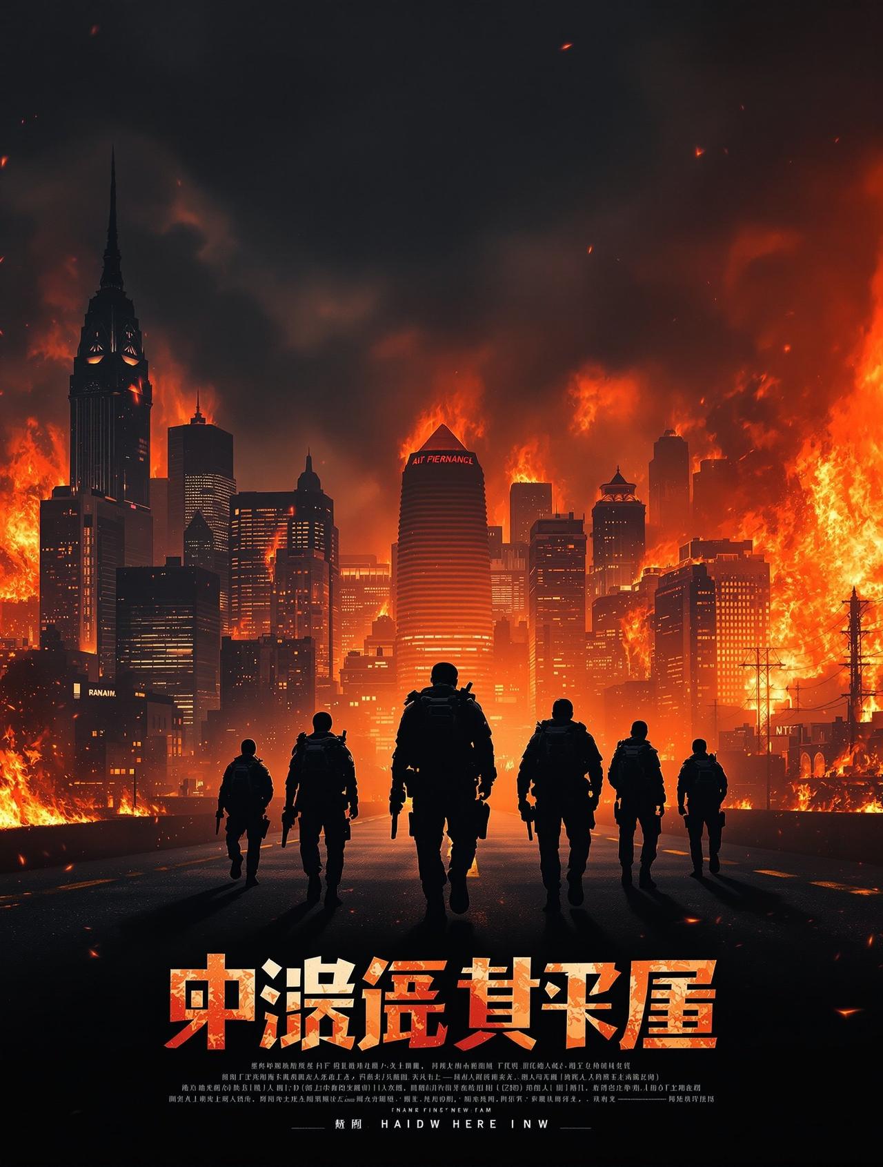波波影院出品动作片《破晓行动》官方海报